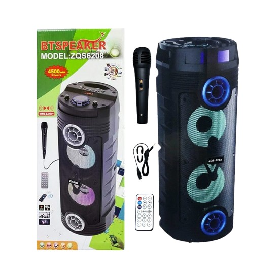 Sing-e Portable Wireless Speaker ZQS6208 with Mic Blue Sing-e Portable Wireless Speaker ZQS6208 with Mic Blue